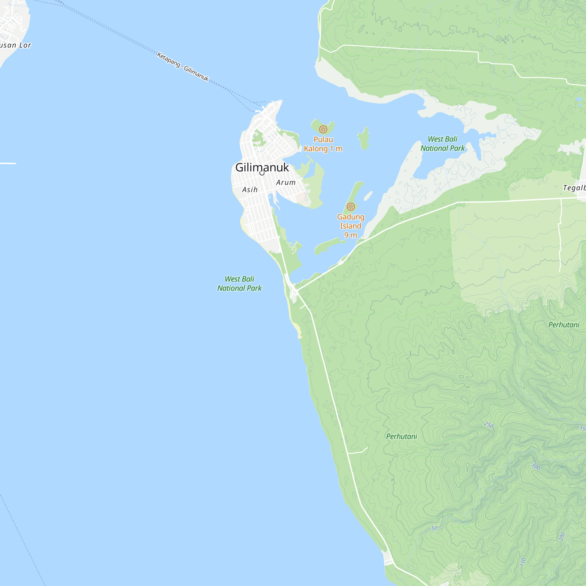 Tourist Information Centre. TIC.BaliBarat NationalPark map