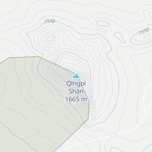 Map of Qīngpí Shān