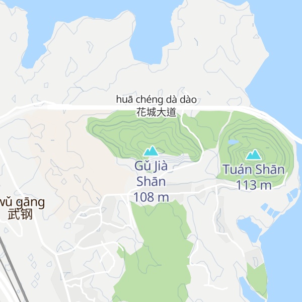 Map of Gǔ Jià Shān