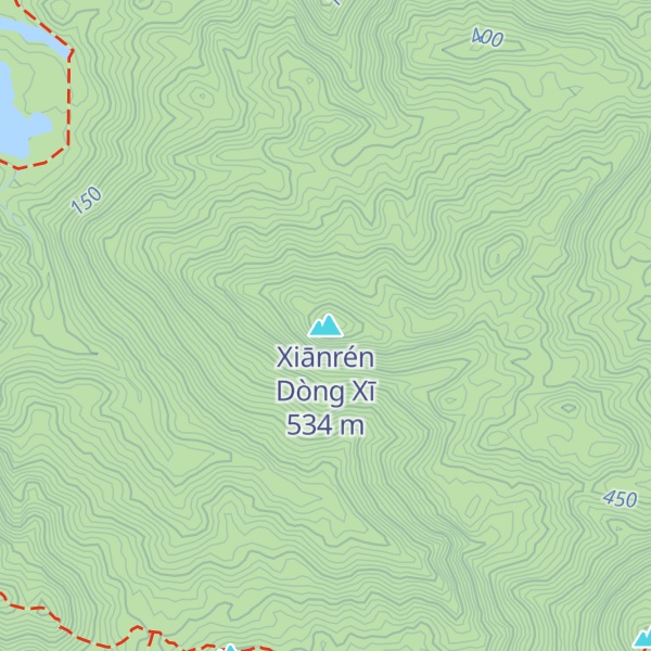 Map of Xiānrén Dòng Xī