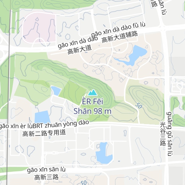 Map of ÈR Fēi Shān