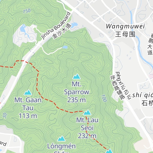 Map of Mt. Sparrow
