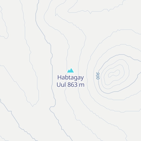 Map of Habtagay Uul