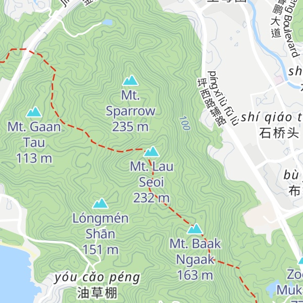 Map of Mt. Lau Seoi