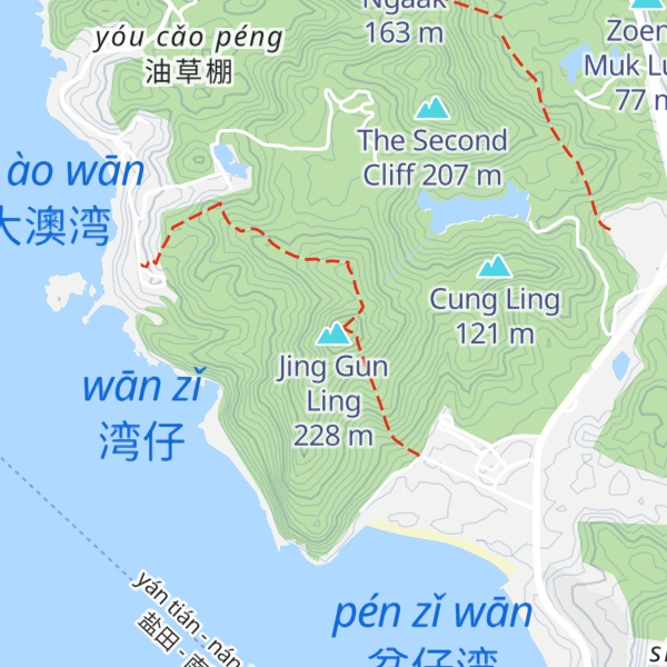 Map of Jing Gun Ling