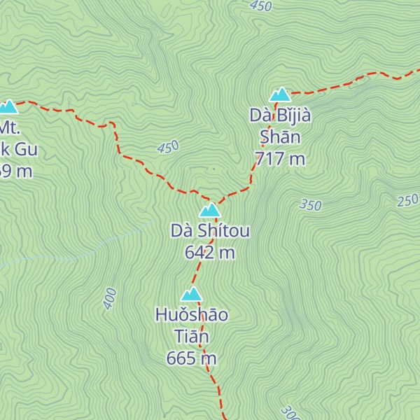Map of Dà Shítou