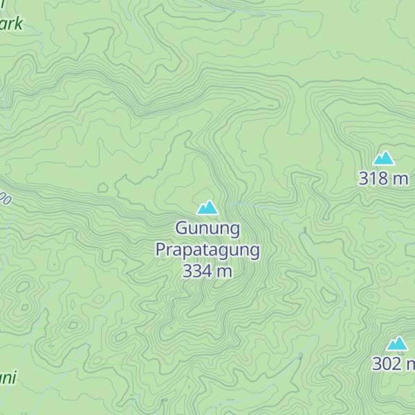 Map of Gunung Prapatagung