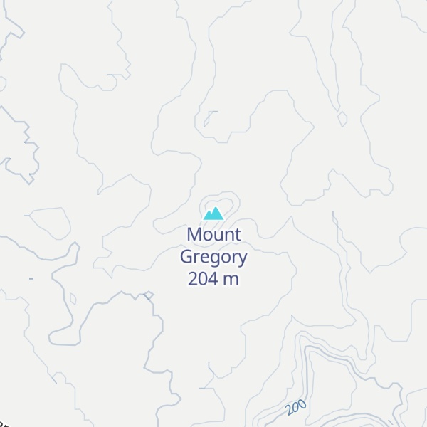 Map of Mount Gregory