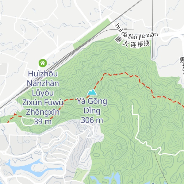 Map of Yà Gōng Dǐng