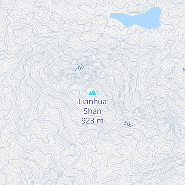 Map of Lianhua Shan