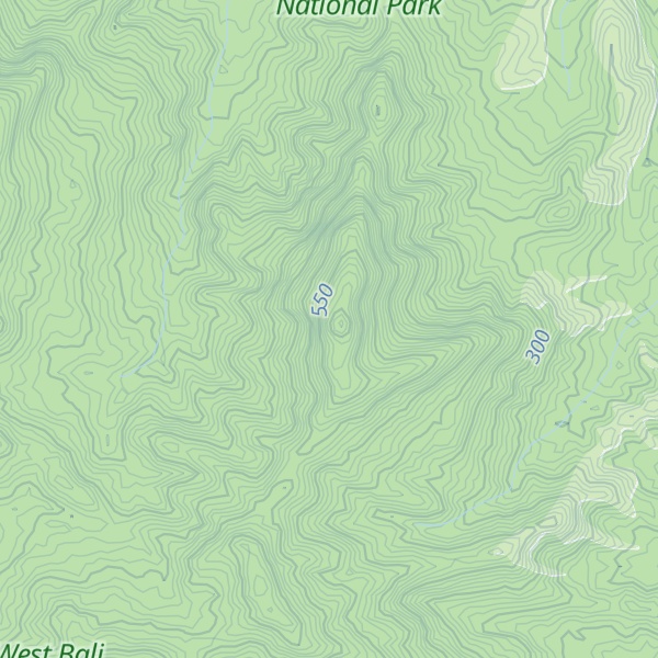 Map of Gunung Bakungan