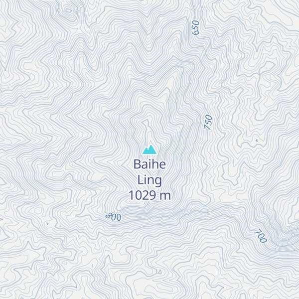 Map of Baihe Ling