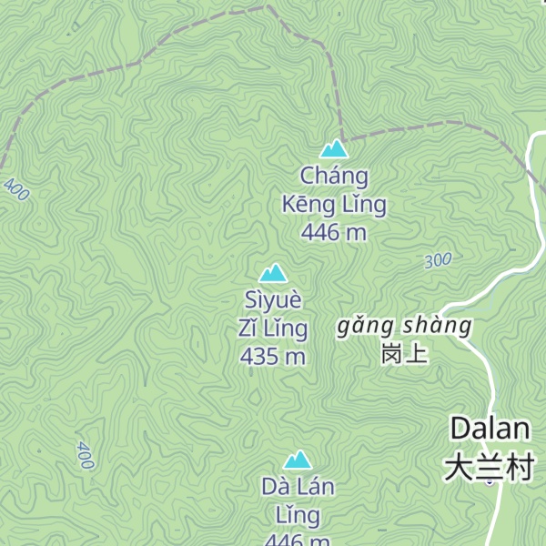 Map of Sìyuè Zǐ Lǐng