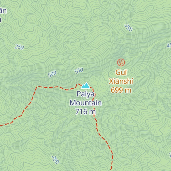 Map of Paiya Mountain