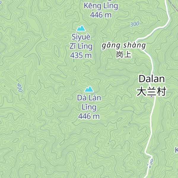 Map of Dà Lán Lǐng