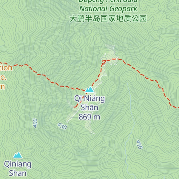 Map of Qī Niáng Shān