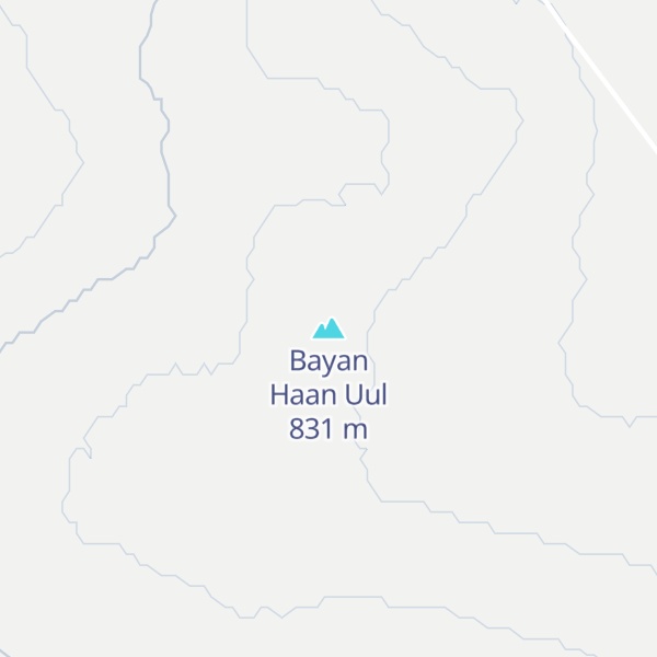 Map of Bayan Haan Uul