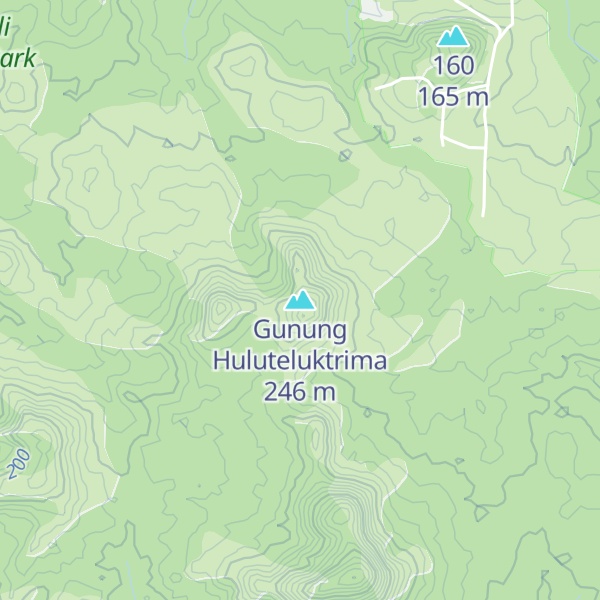 Map of Gunung Huluteluktrima