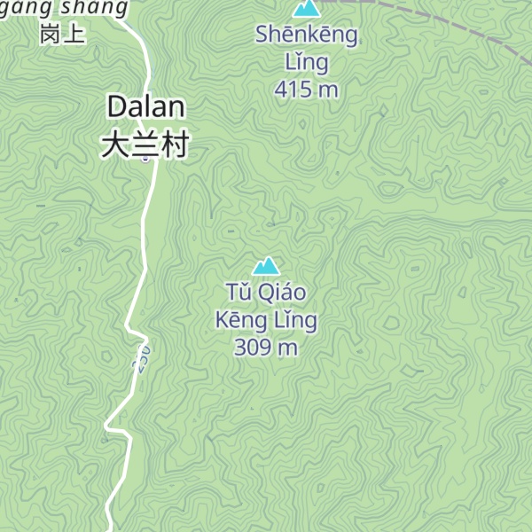 Map of Tǔ Qiáo Kēng Lǐng