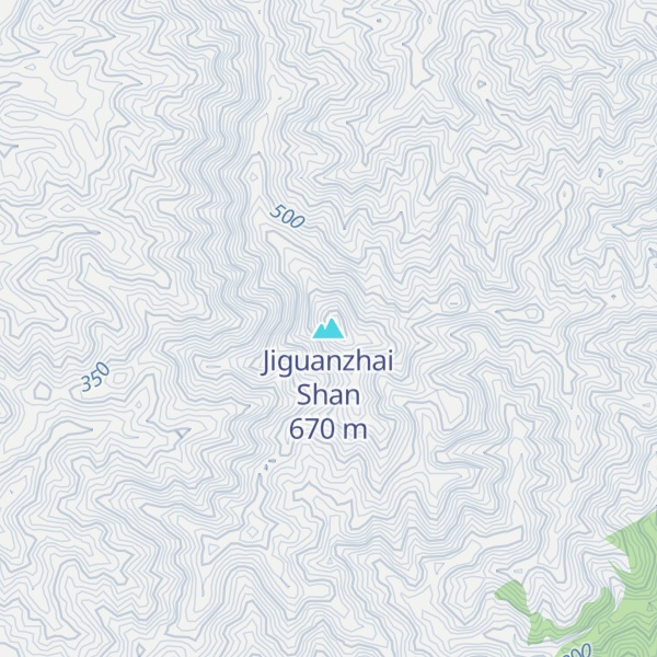 Map of Jiguanzhai Shan