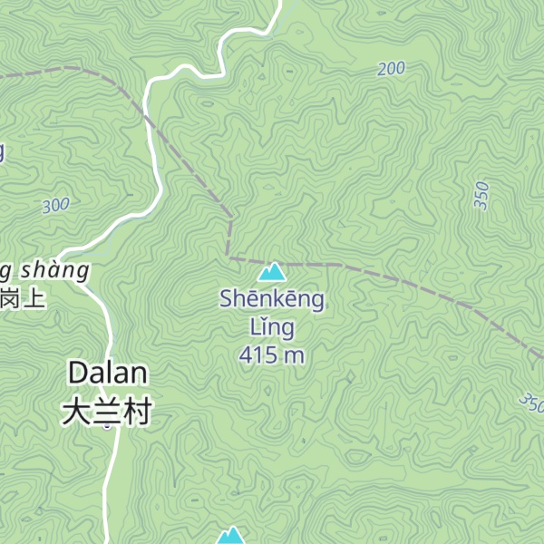 Map of Shēnkēng Lǐng
