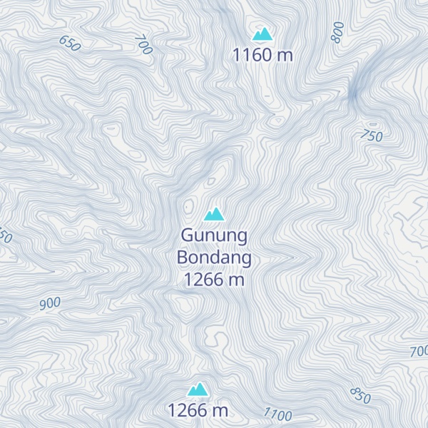 Map of Gunung Bondang