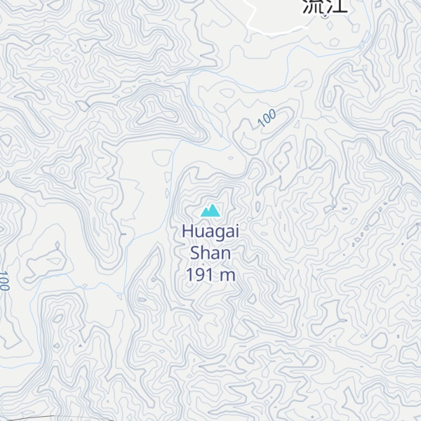 Map of Huagai Shan