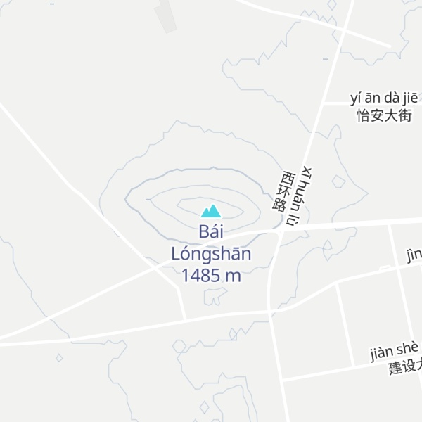 Map of Bái Lóngshān