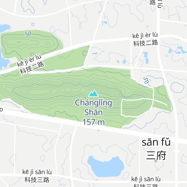 Map of Chánglǐng Shān