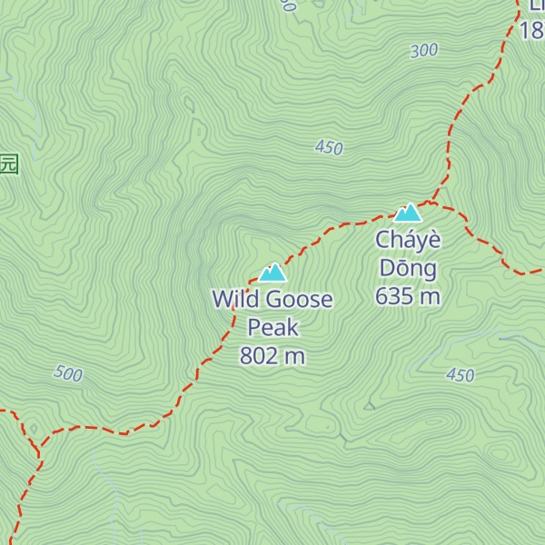 Map of Wild Goose Peak