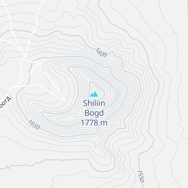 Map of Shiliin Bogd