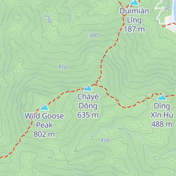 Map of Cháyè Dōng