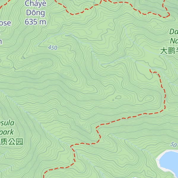 Map of Bei Fu Peak