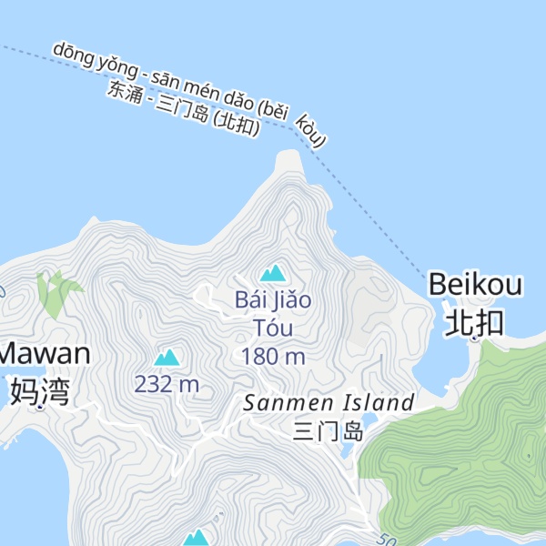 Map of Bái Jiǎo Tóu