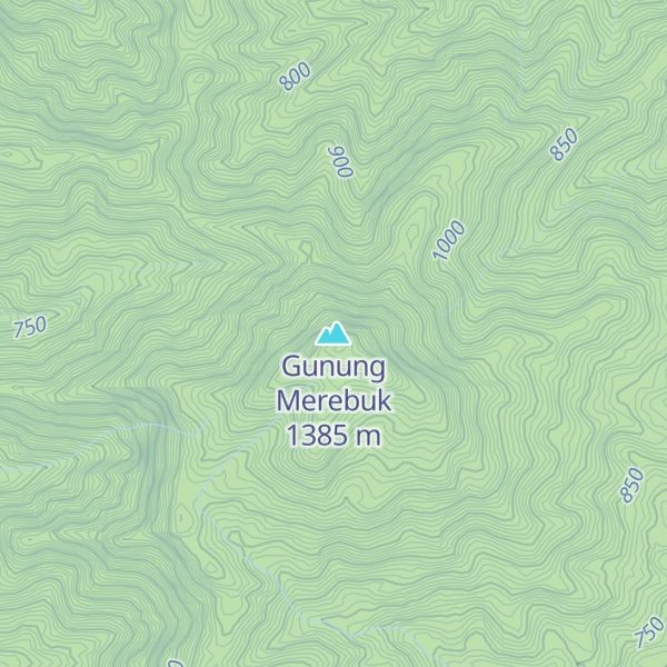 Map of Gunung Merebuk