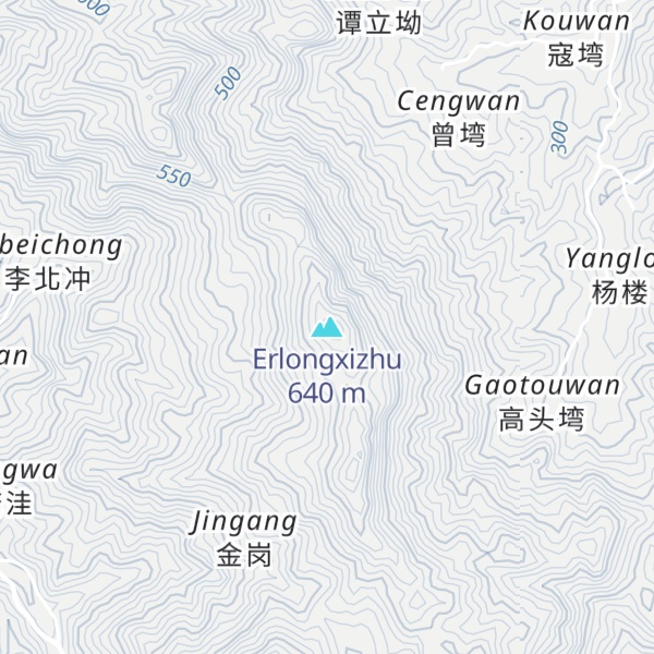 Map of Erlongxizhu