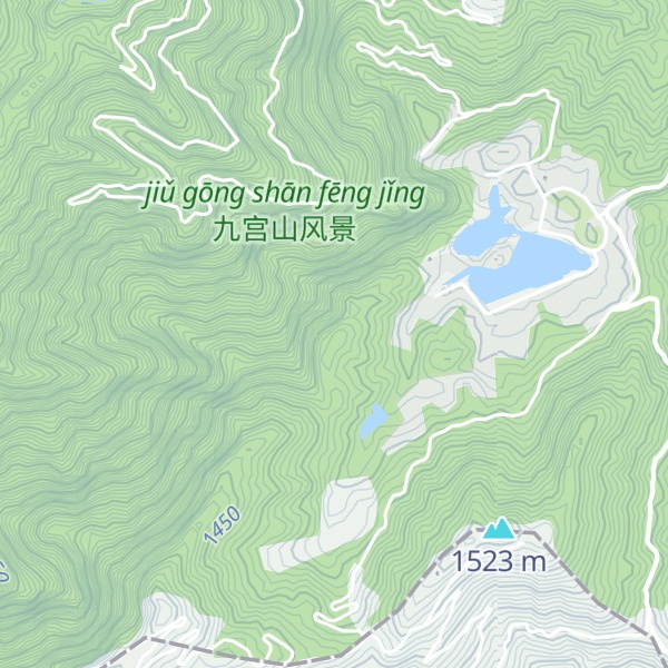 Map of Jiugong Shan