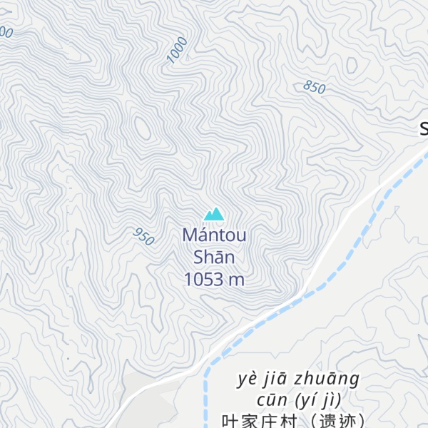 Map of Mántou Shān