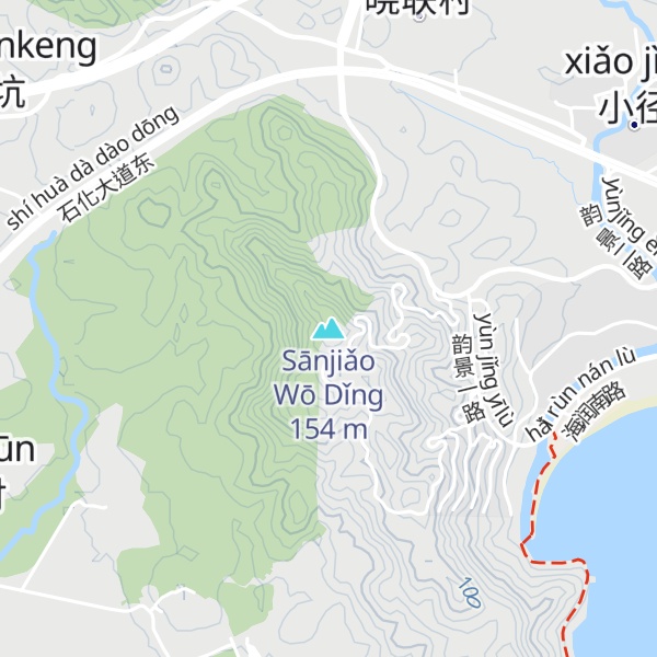 Map of Sānjiǎo Wō Dǐng