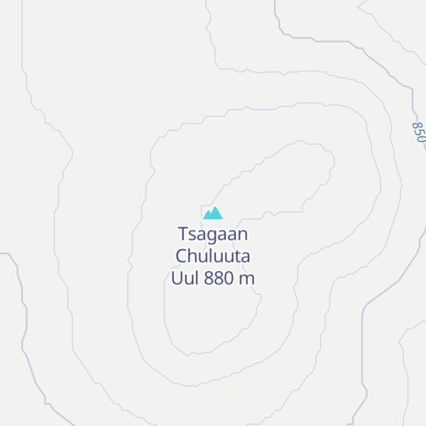 Map of Tsagaan Chuluuta Uul
