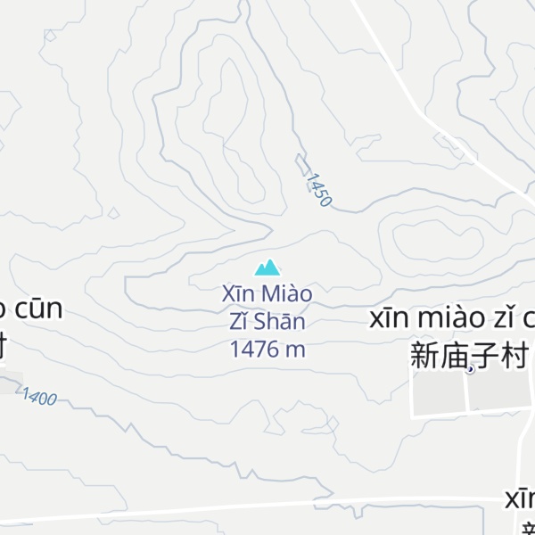 Map of Xīn Miào Zǐ Shān