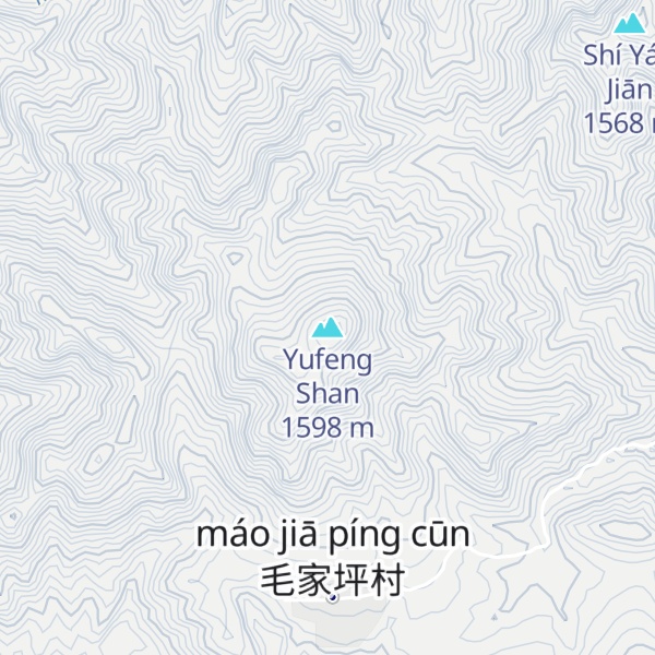 Map of Yufeng Shan