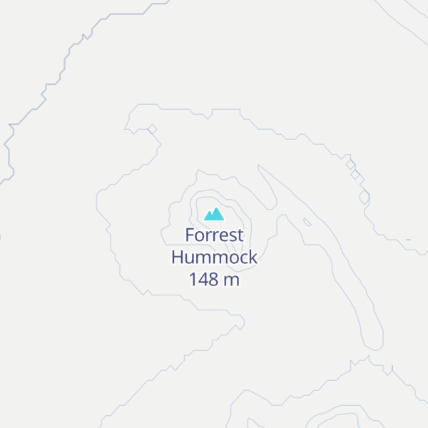 Map of Forrest Hummock