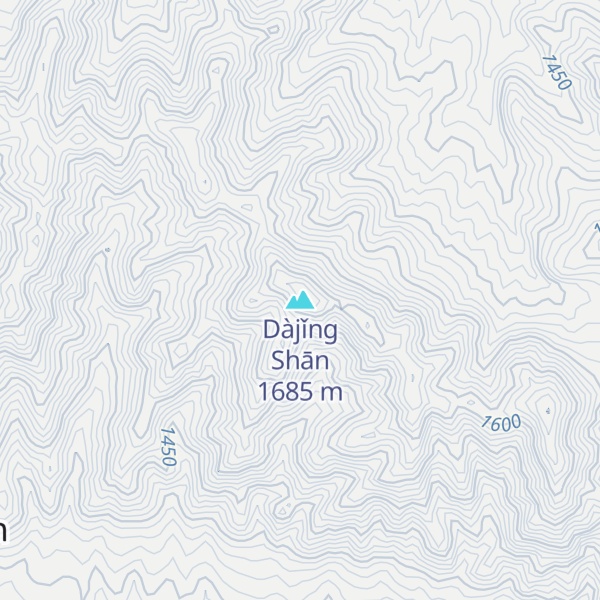 Map of Dàjǐng Shān