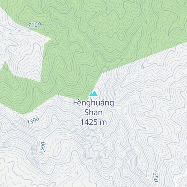 Map of Fènghuáng Shān