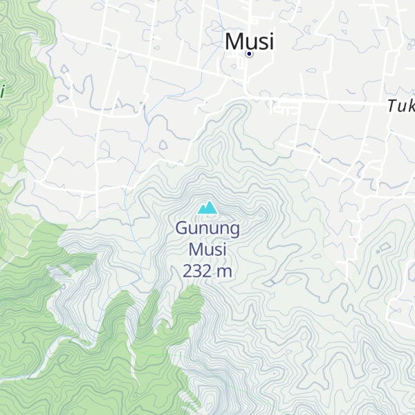Map of Gunung Musi