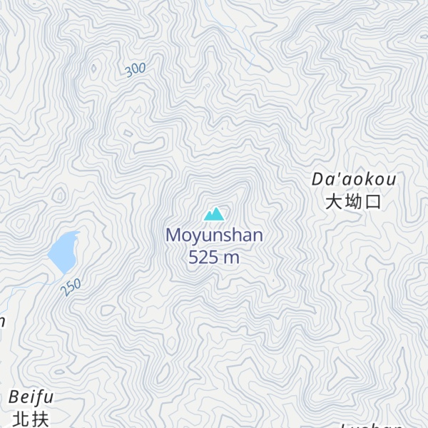 Map of Moyunshan