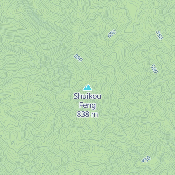Map of Shuikou Feng
