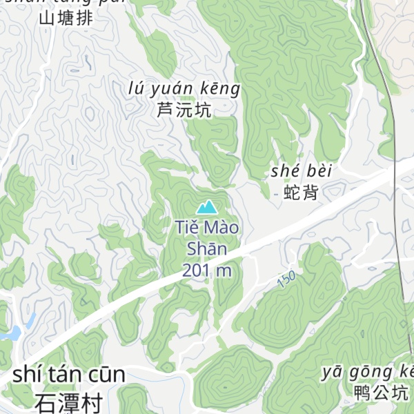 Map of Tiě Mào Shān