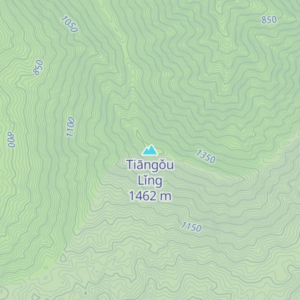 Map of Tiāngǒu Lǐng